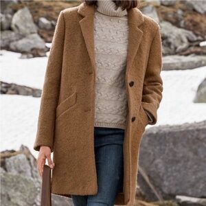 MARC New York Tan Wool-Blend Coat